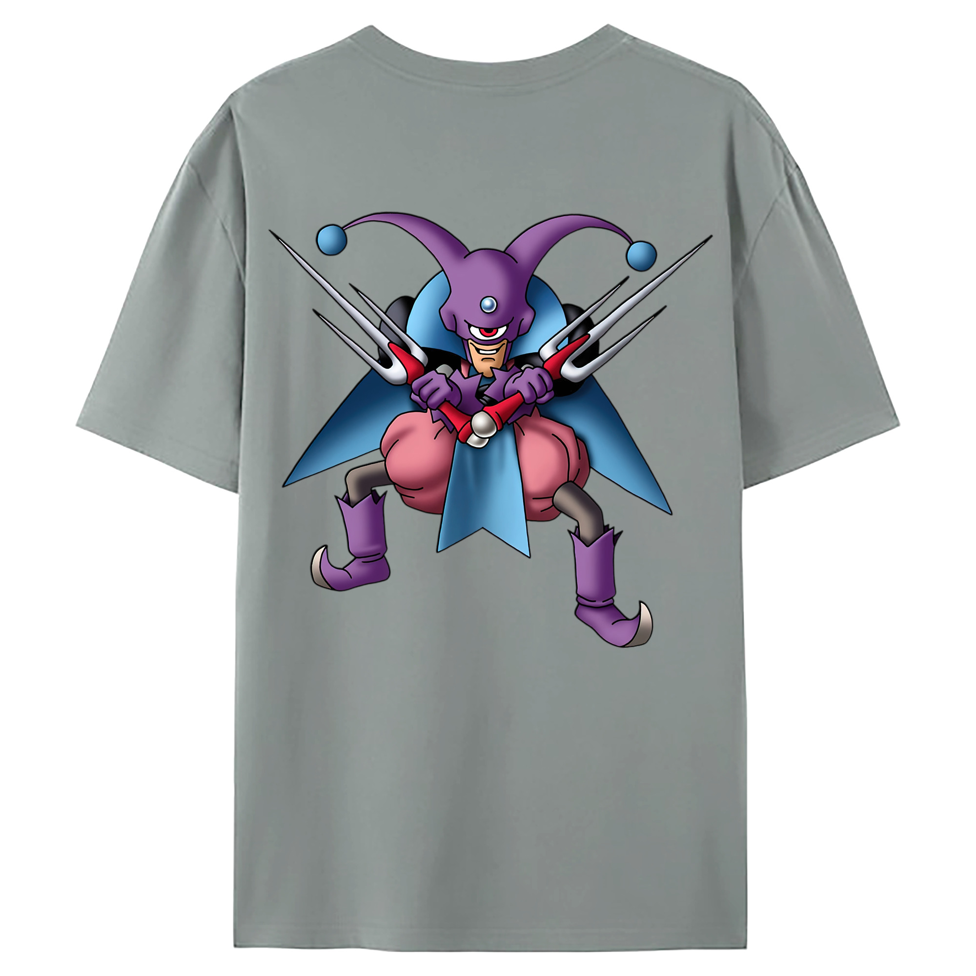 （画像用） ドラゴンクエスト Doragon Kuesuto Dragon Quest 綿100％ メンズ半袖Tシャツ（バックプリント） 通気性